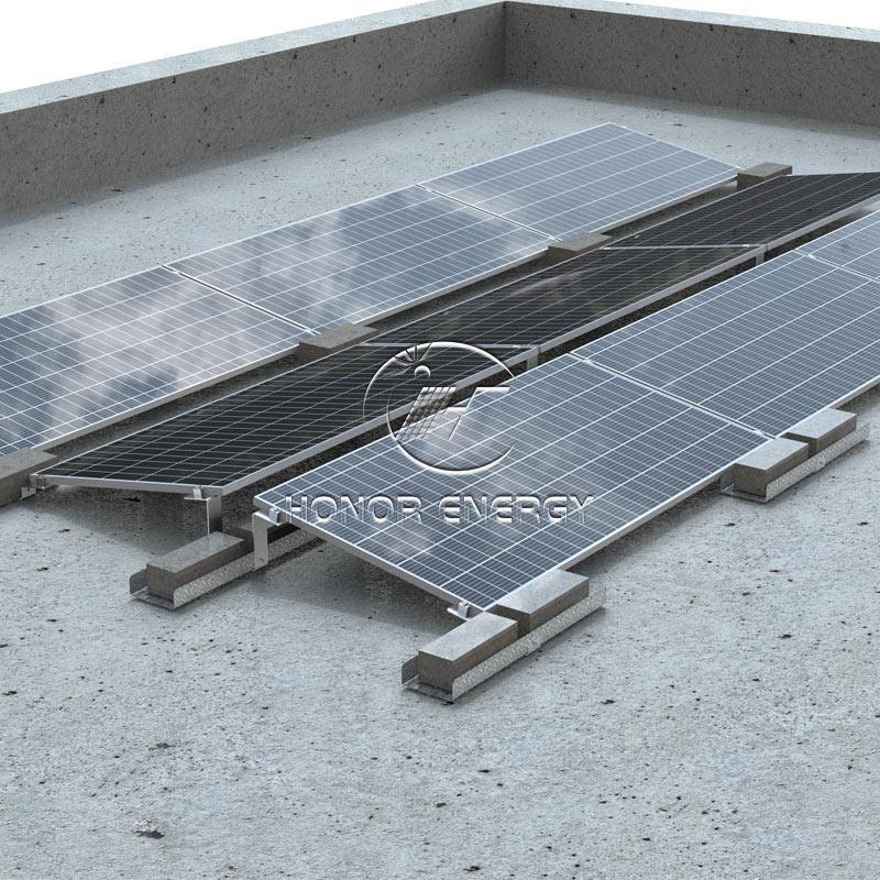 Aluminium Ballasted Solar Flat Mount
