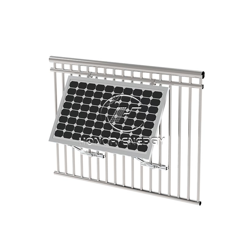 Gunung balkoni solar aluminium