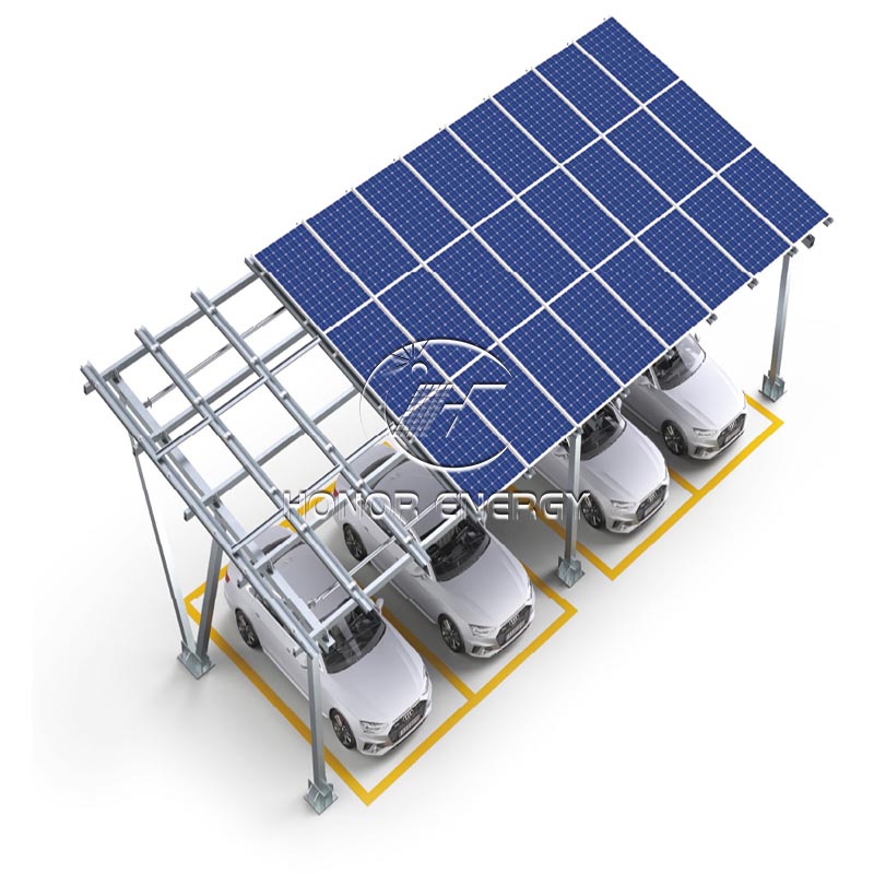 Aluminium w jenis solar carport mount