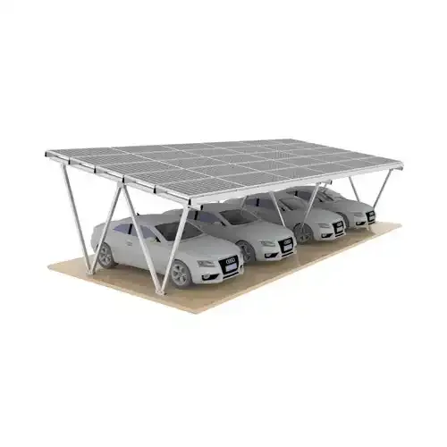 Aluminium Waterproof W Type Solar Carport Mounting
