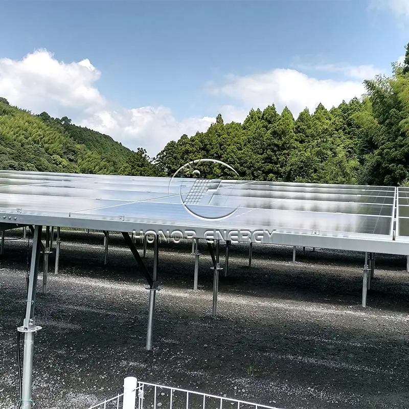 Skru longgokan solar keluli tanah
