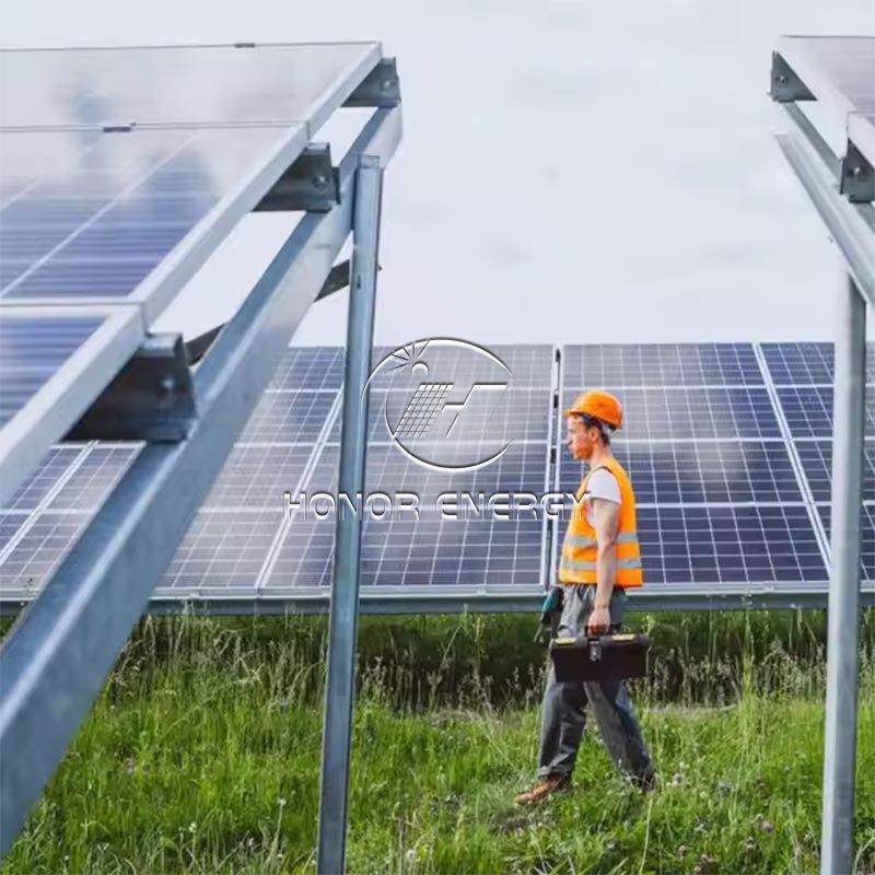 Keluli berbilang baris jenis tanah ladang solar