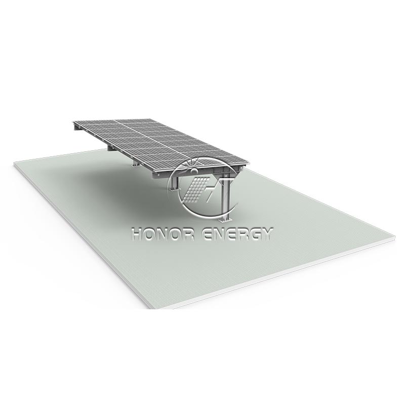 Keluli single solar carport mount
