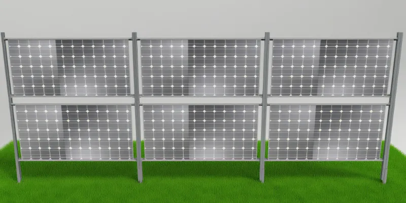 Pemasangan Aluminium Solar Menegak